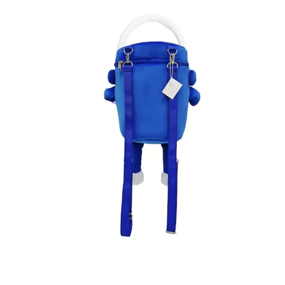 Lowe's Big Blue Plush Bucket Backpack Zip Closure Limited Edition NWT